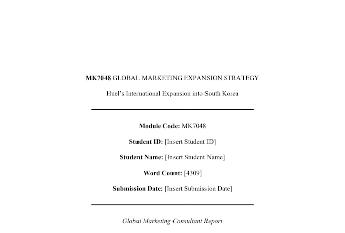 write business reports, market analysis or white paper